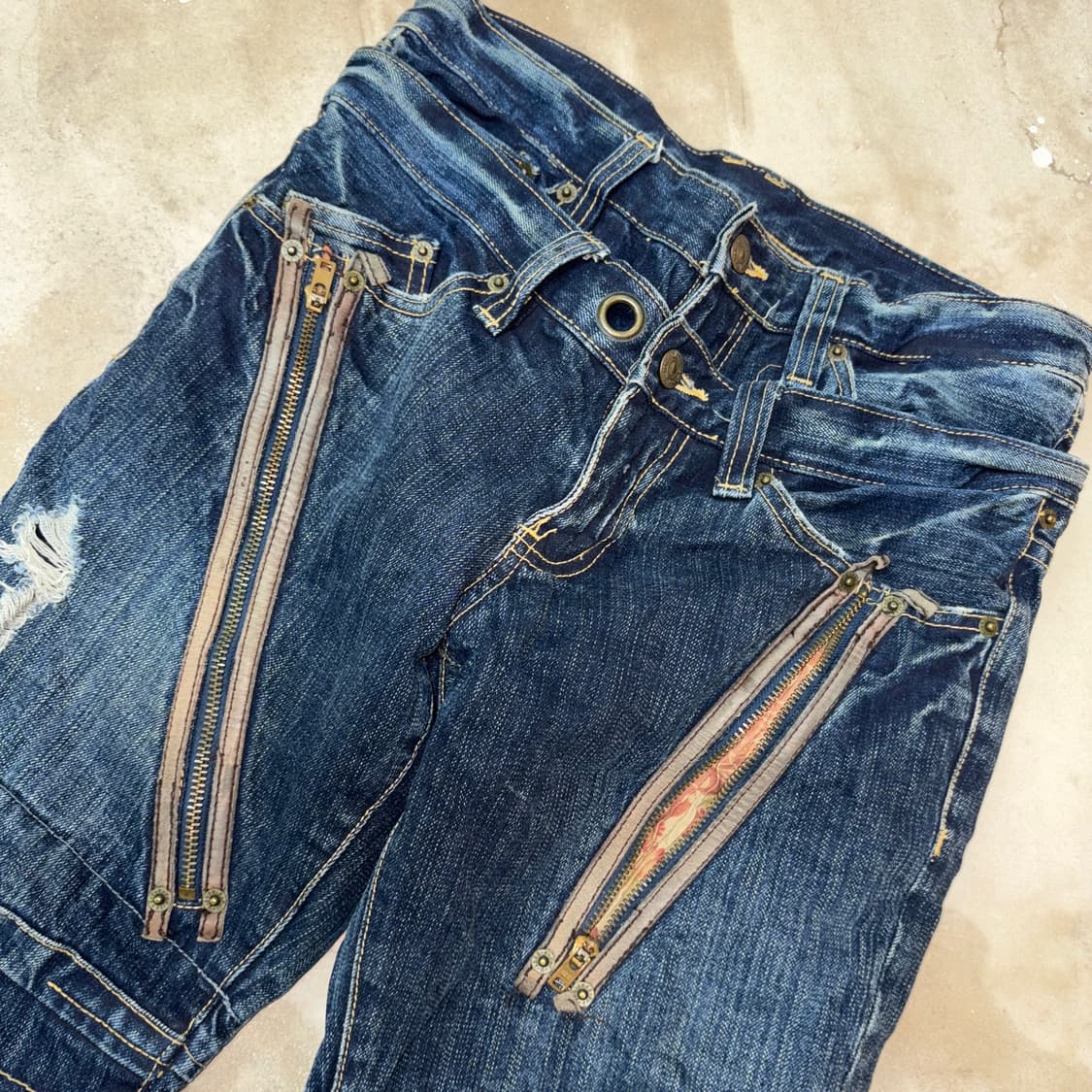 [S] 00’s PPFM Double Waist Curved Jeans 상품이미지3