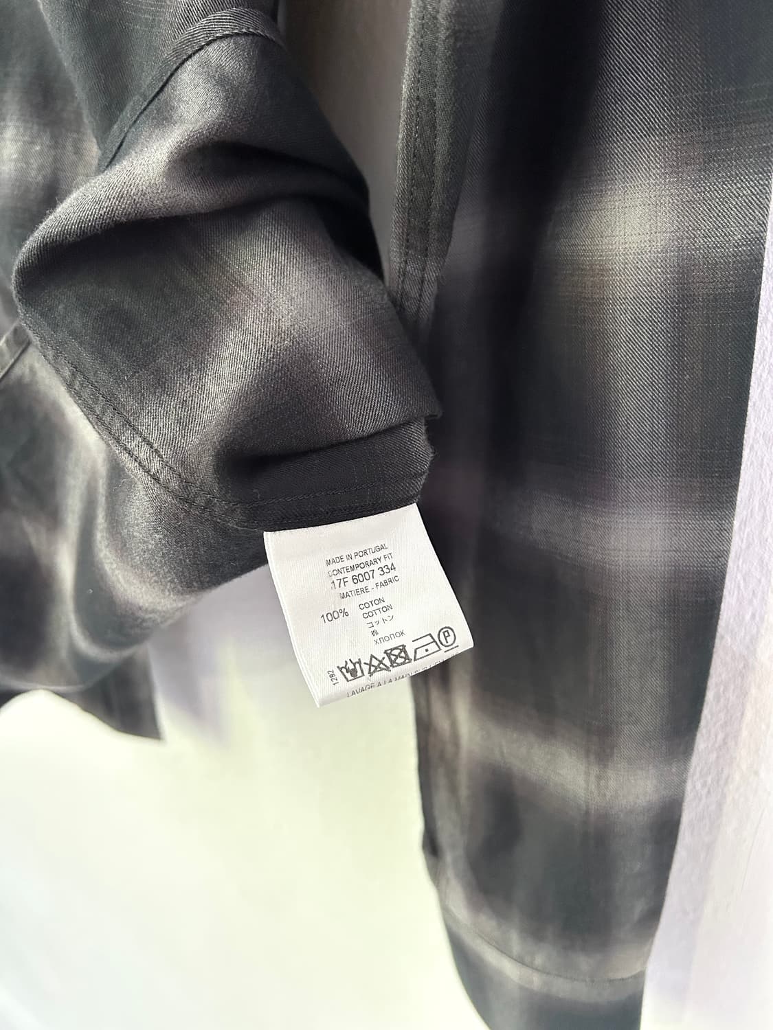 지방시 17AW 리카르도티시 멀티 지퍼 체크셔츠 상품이미지9
