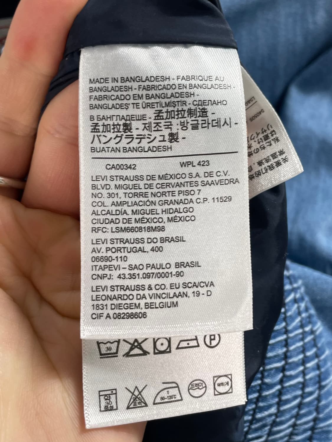 리바이스 우먼스 블루종 크롭 자켓 (on.477) 상품이미지6