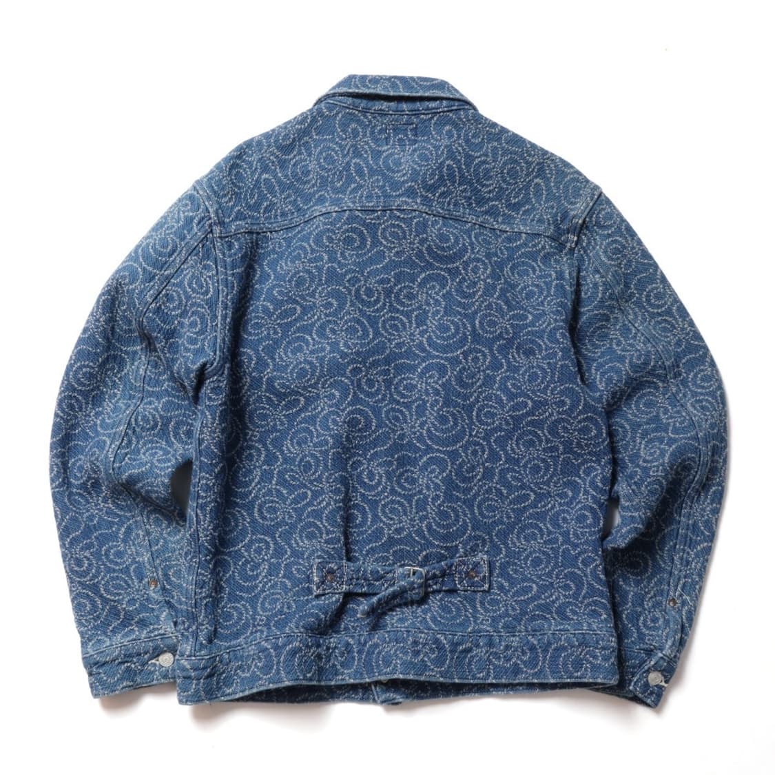 칼리 Calee Jacquard Type Two Denim Jacket  상품이미지6