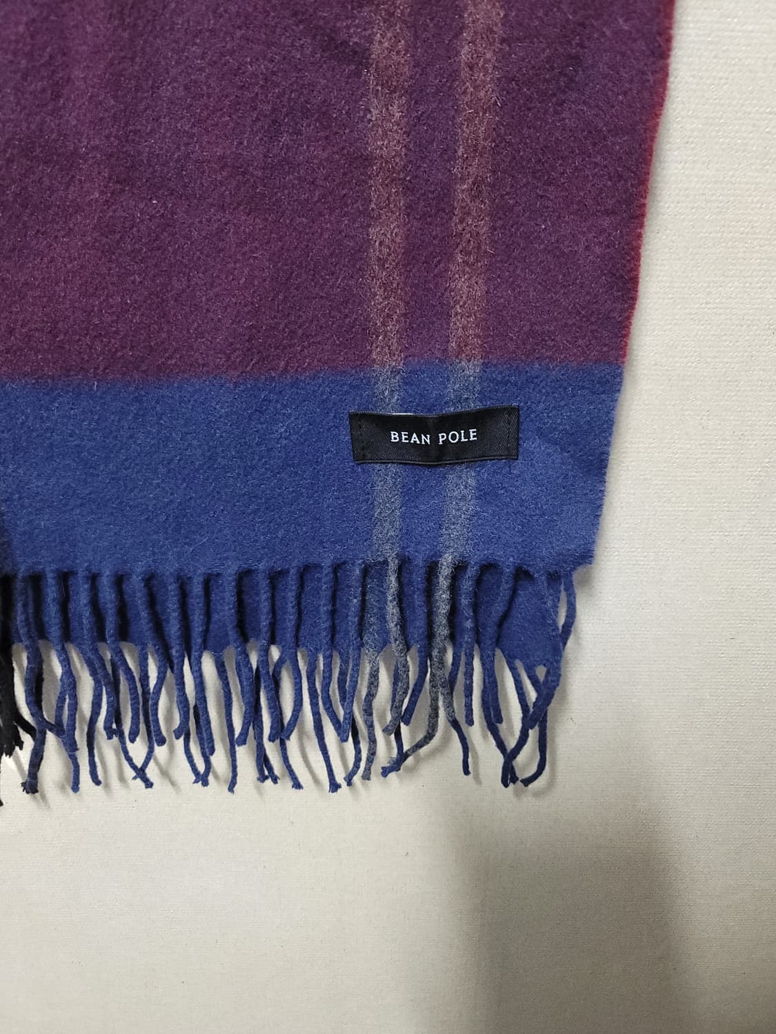 빈폴 캐시미어 혼방 체크 머플러 상품이미지3