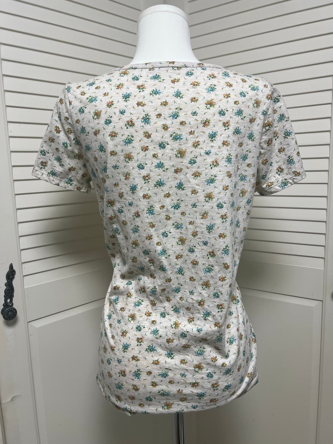 플로럴 플라워패턴 반팔 티셔츠 상품이미지3