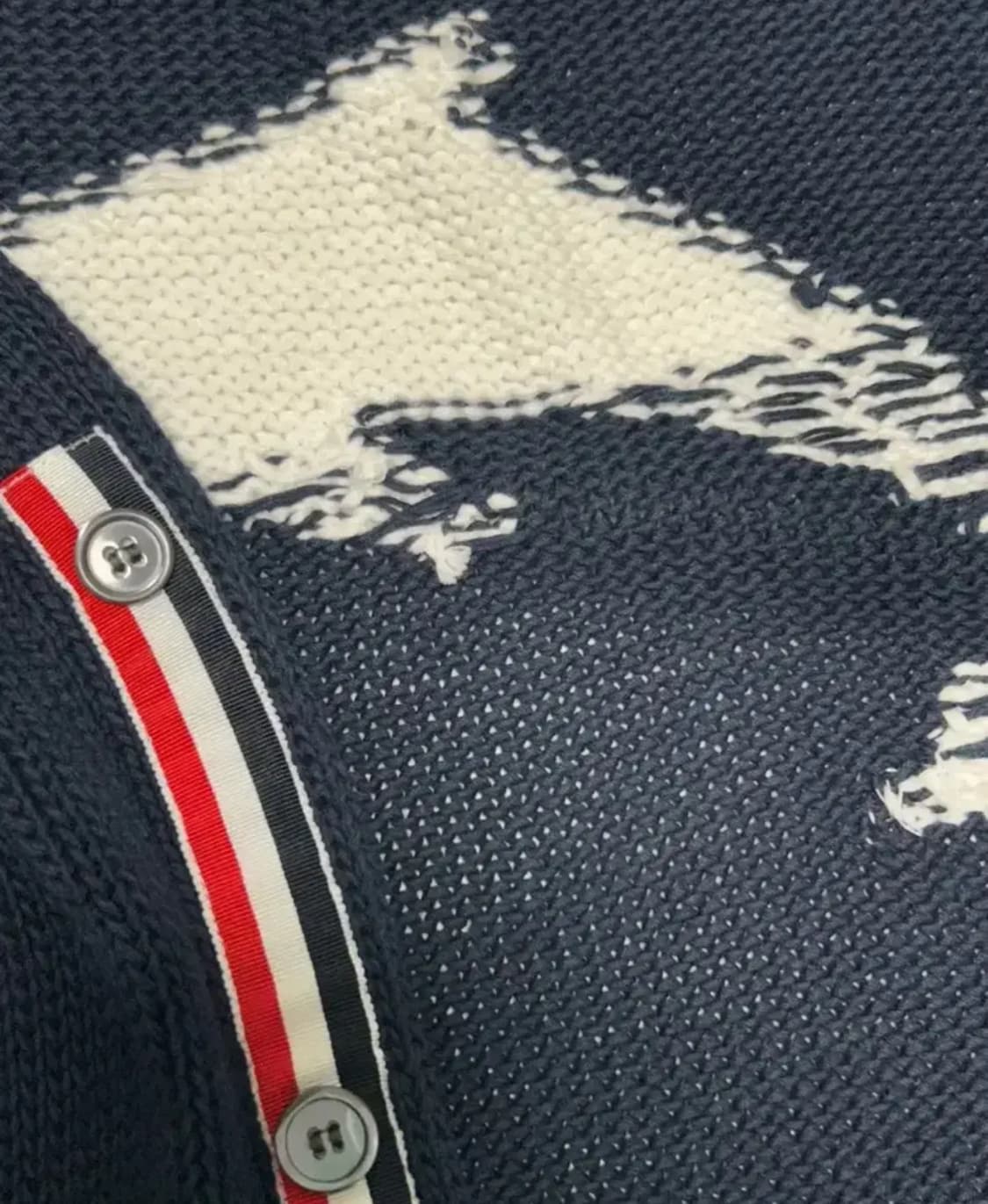 톰브라운 돌핀 돌고래 가디건 네이비 3 상품이미지5