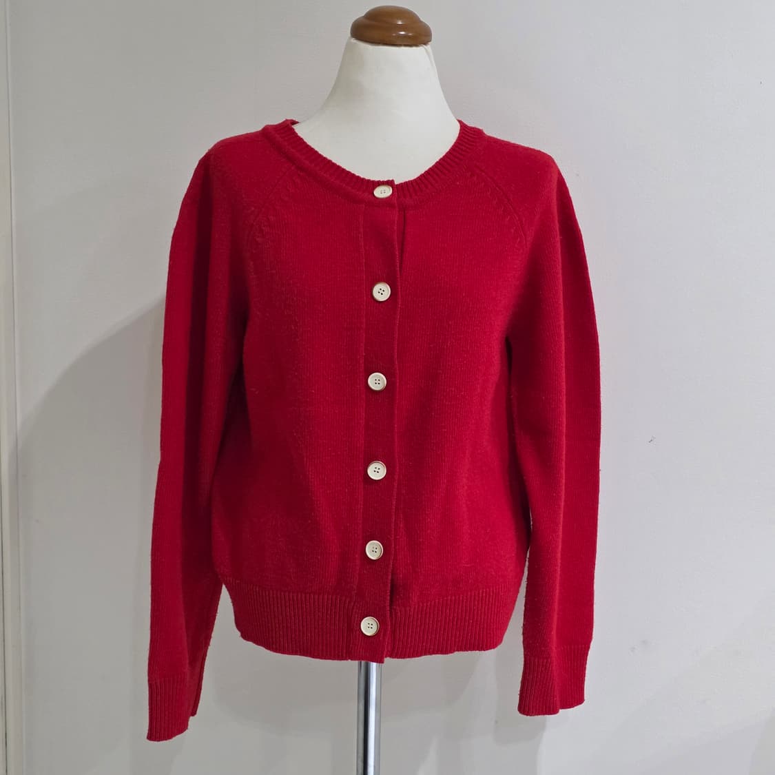 2000원 빈티지)레드 모리걸 니트가디건 상품이미지2