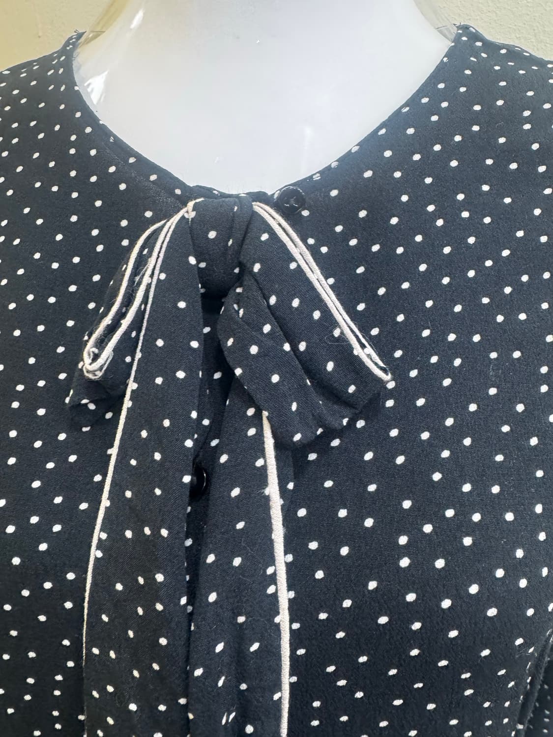 ZARA BASIC 도트 리본 원피스  상품이미지3