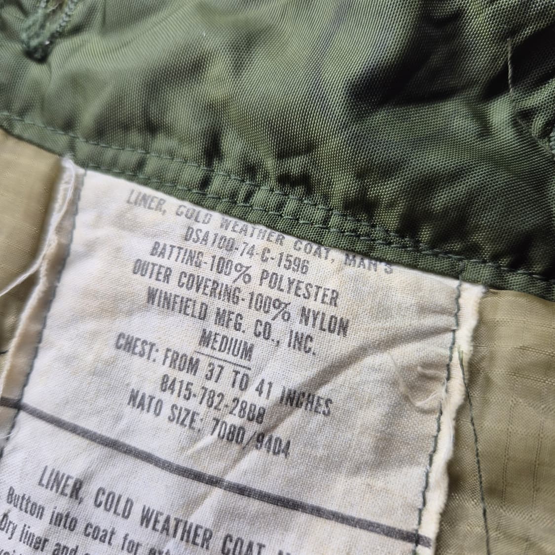 70s 미군 라이너 상품이미지3