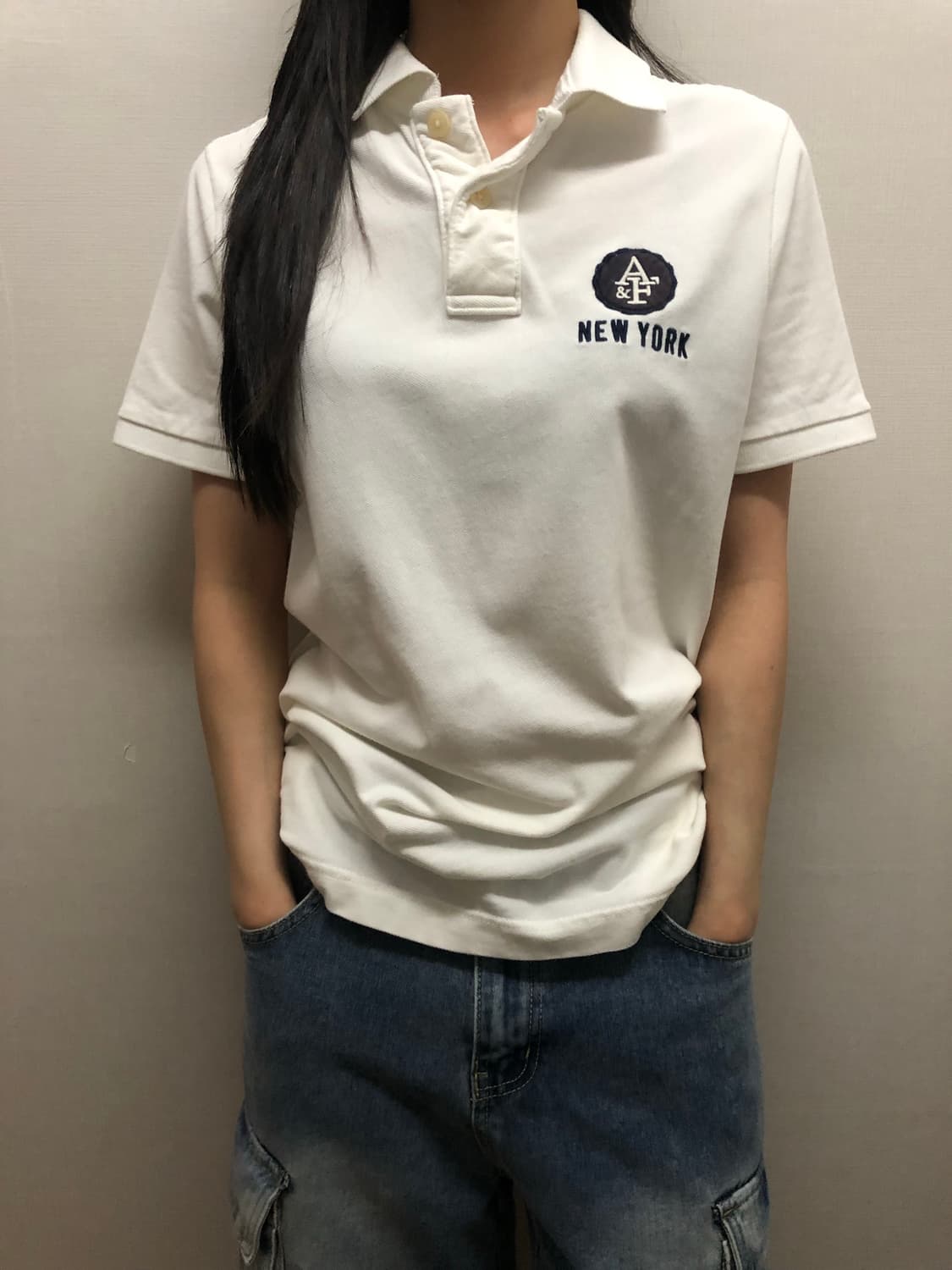 빈티지 아베크롬비 화이트 카라티셔츠 상품이미지2
