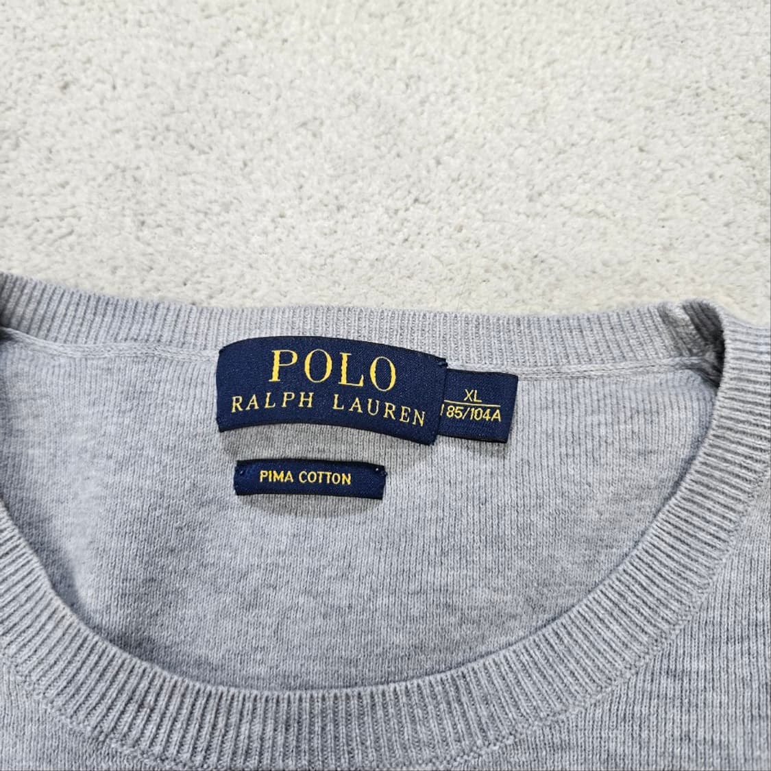 폴로 랄프 로렌 신형 피마 코튼 니트 XL 상품이미지5
