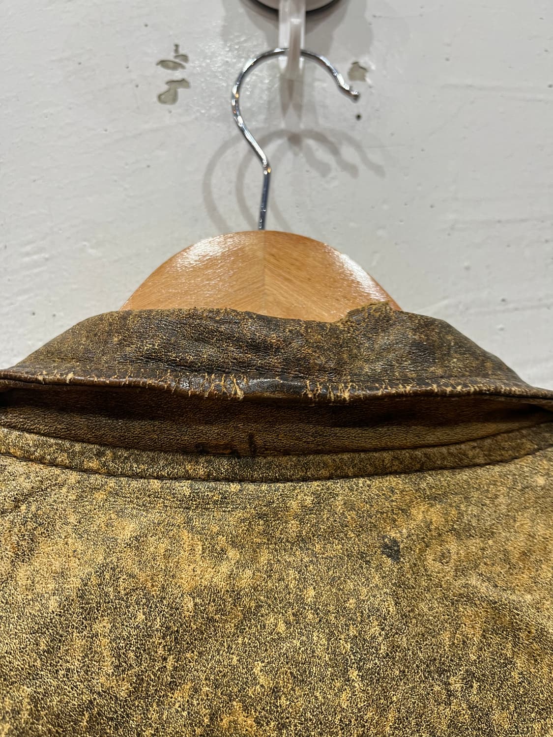 90s INDEFINI 소가죽 봄버자켓 상품이미지8