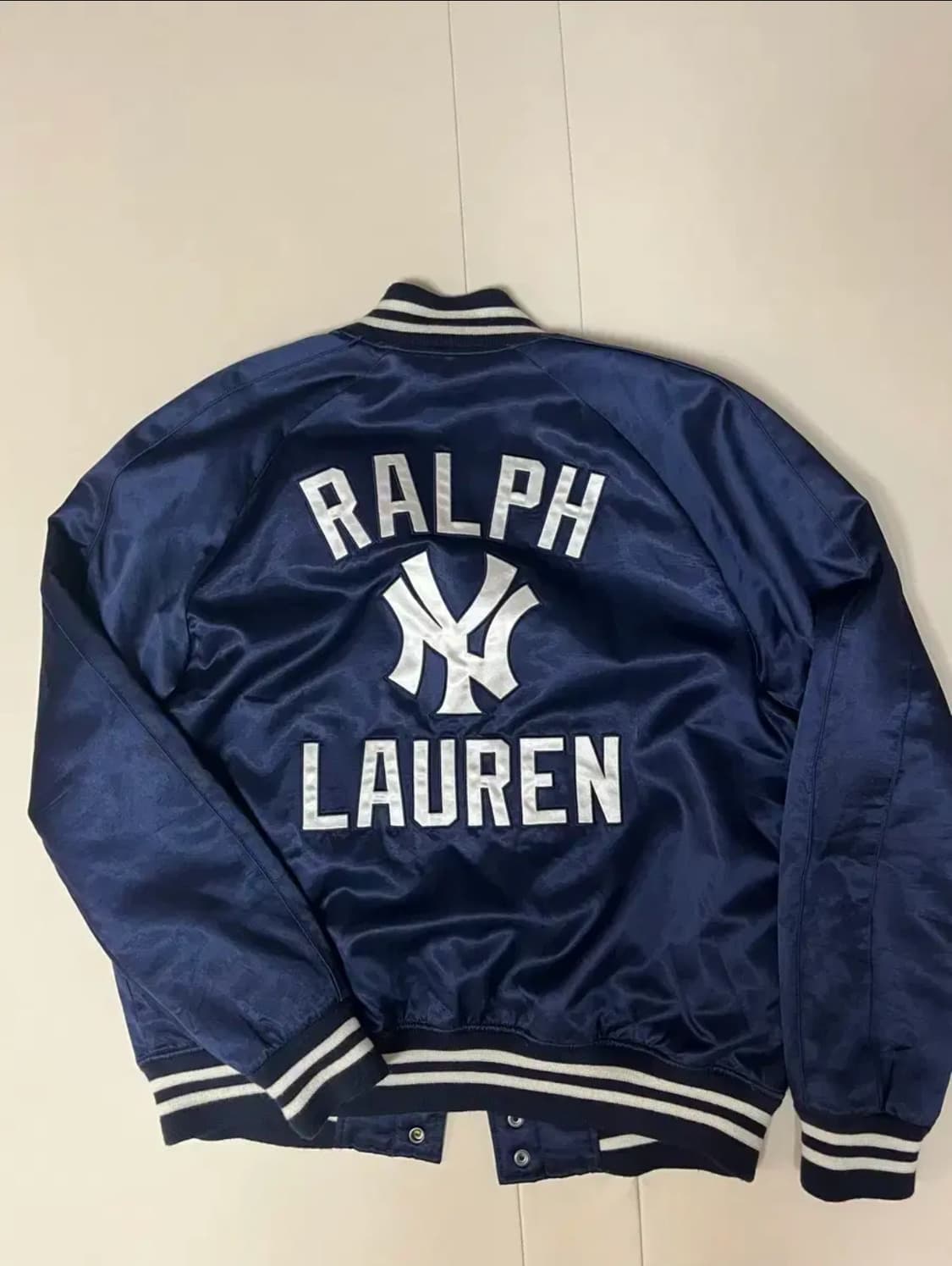 폴로 MLB 새틴 바시티자켓(L 황금사이즈) 상품이미지2