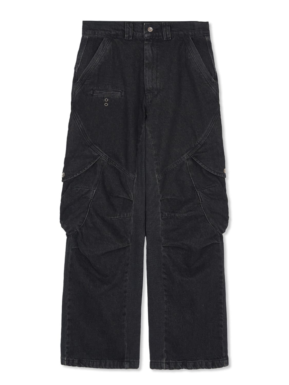 이그노타 코어 11 워시드 카고 팬츠 블랙 데님 L 사이즈 판매합니다. 상품이미지3