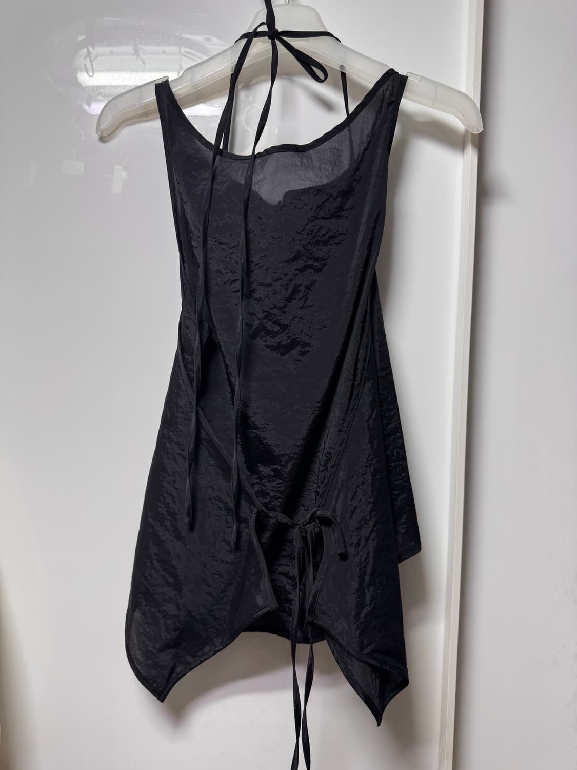 로우 클래식 시스루 슬리브리스 탑 판매합니다. 상품이미지6