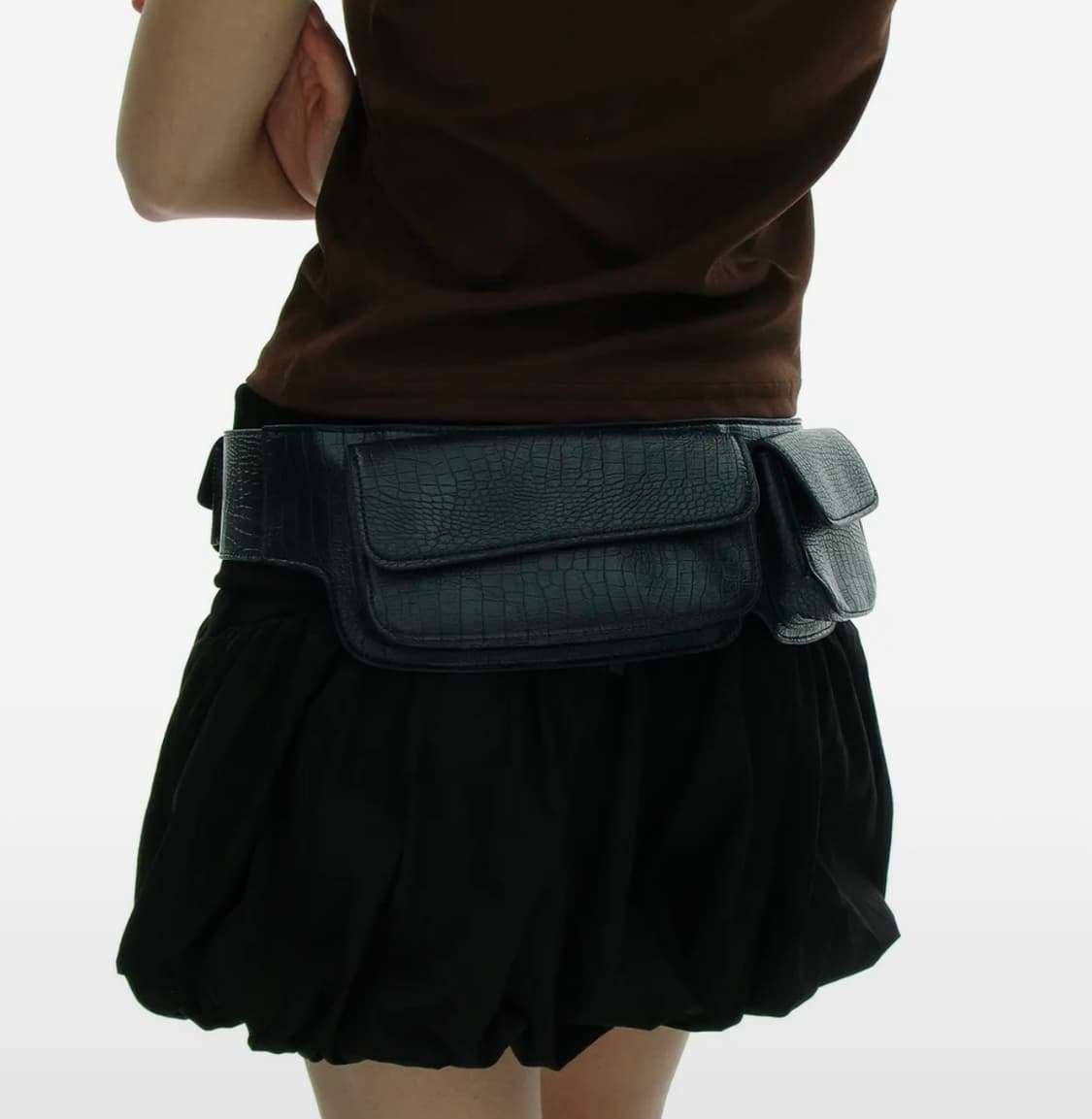 파르티멘토우먼 레이어드 벨트백 네이비 상품이미지1