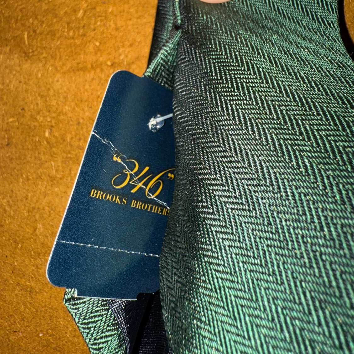 브룩스브라더스  실크 넥타이 그린 슬림 7.4cm 상품이미지6