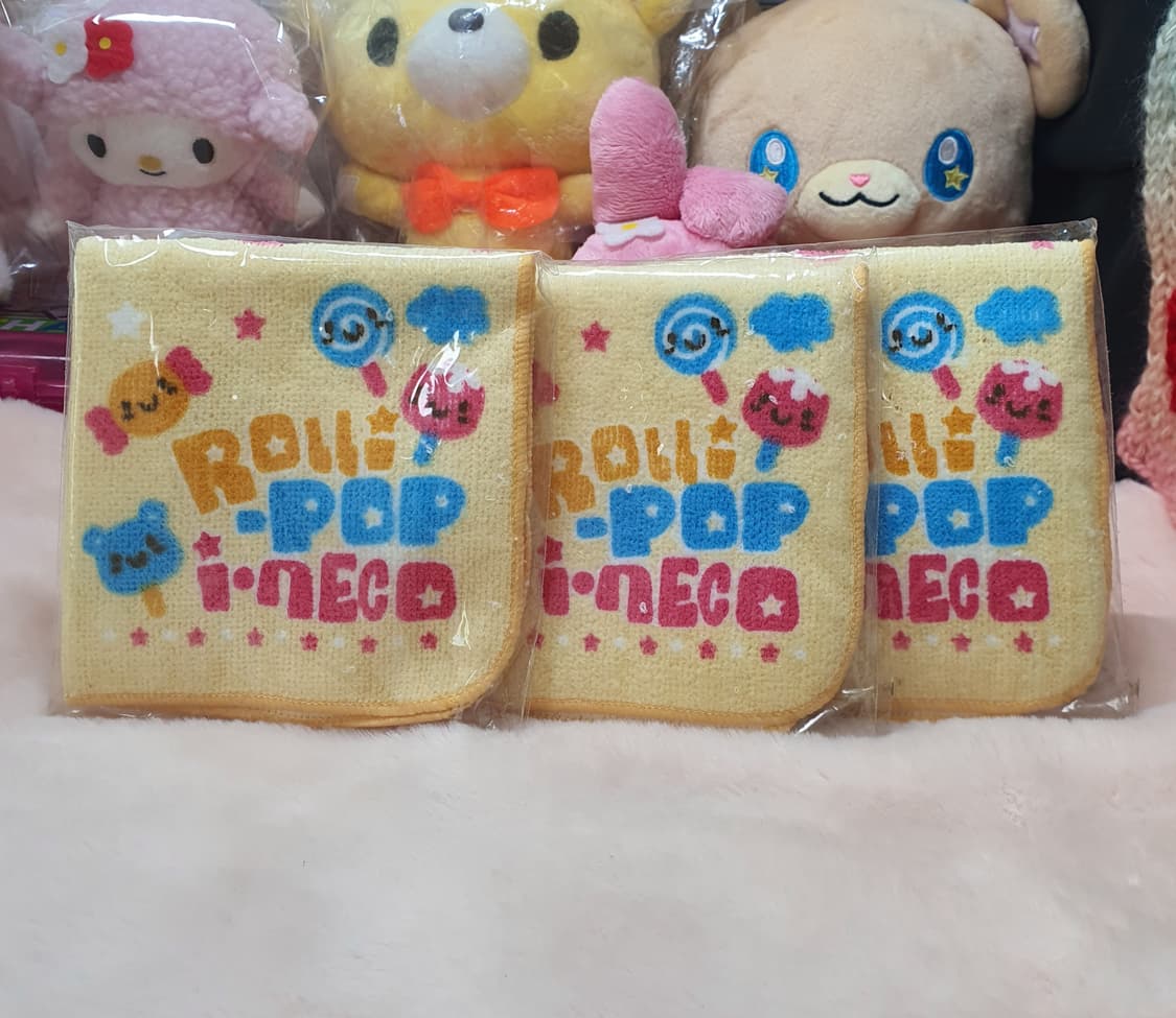 미개봉/개별 고전 아이네꼬 미니 손수건 빈티지 와와 109 아이네코 타월 상품이미지2