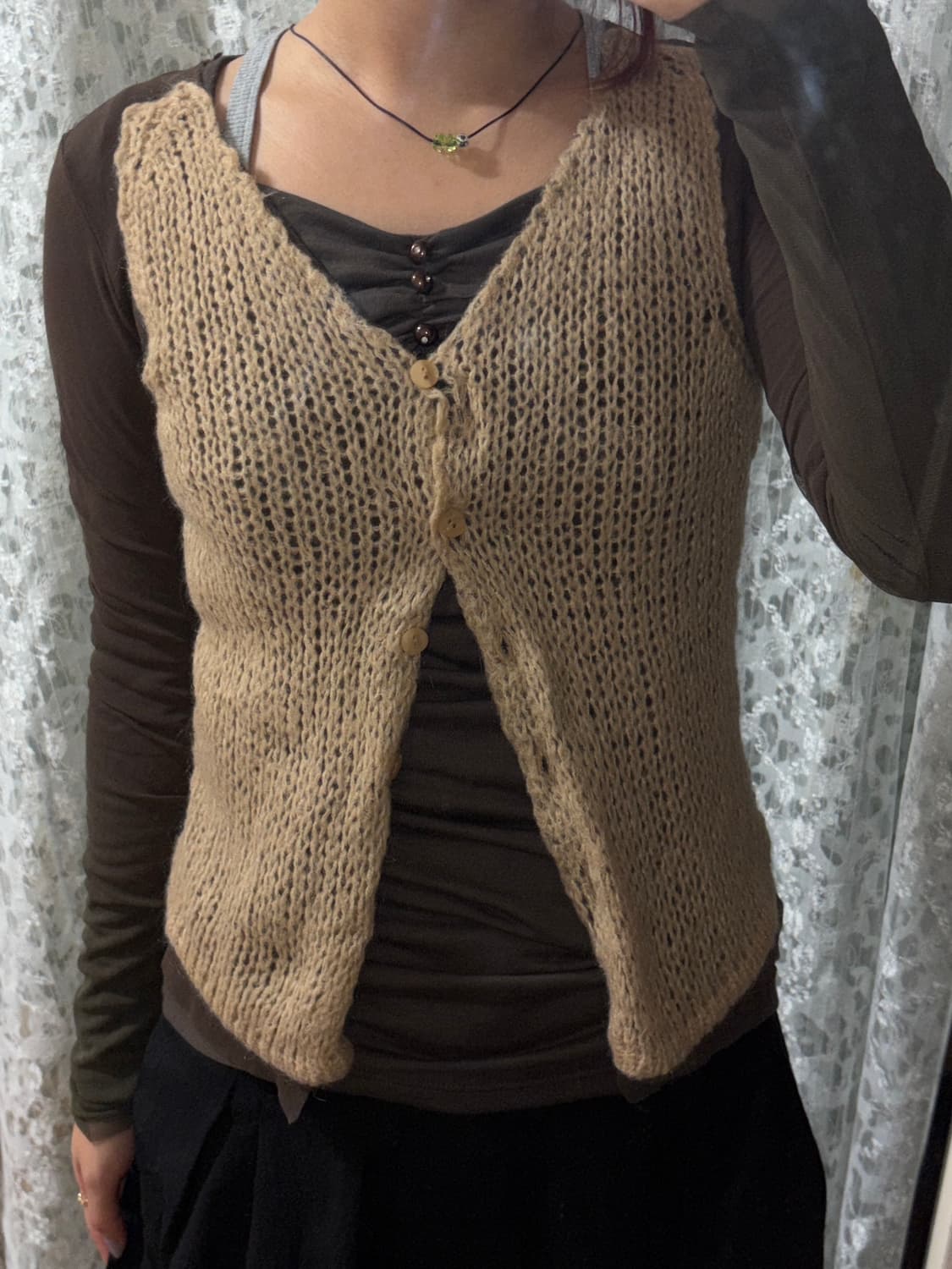 Brown knite cardigan 상품이미지6