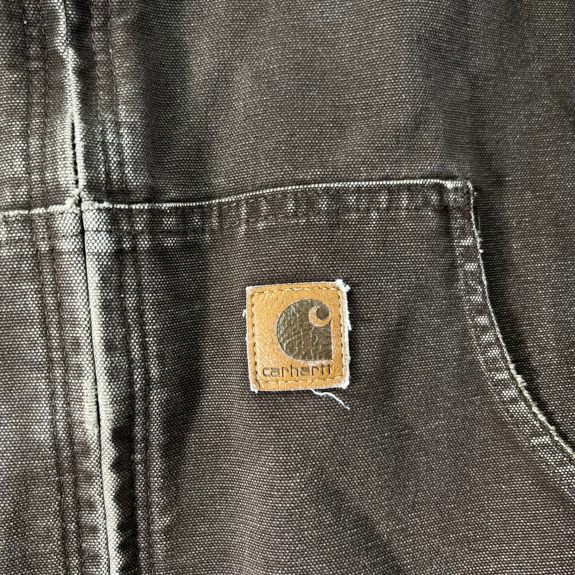 105 칼하트 j25 다크브라운 워크자켓 상품이미지5