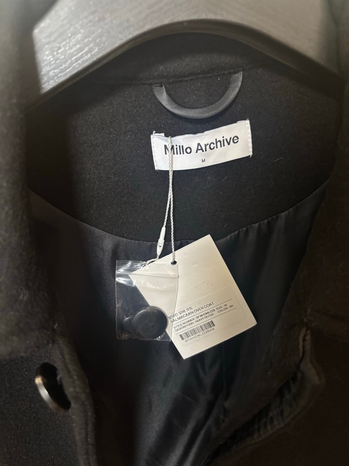 밀로 아카이브 발마칸 오버 코트 M 상품이미지4