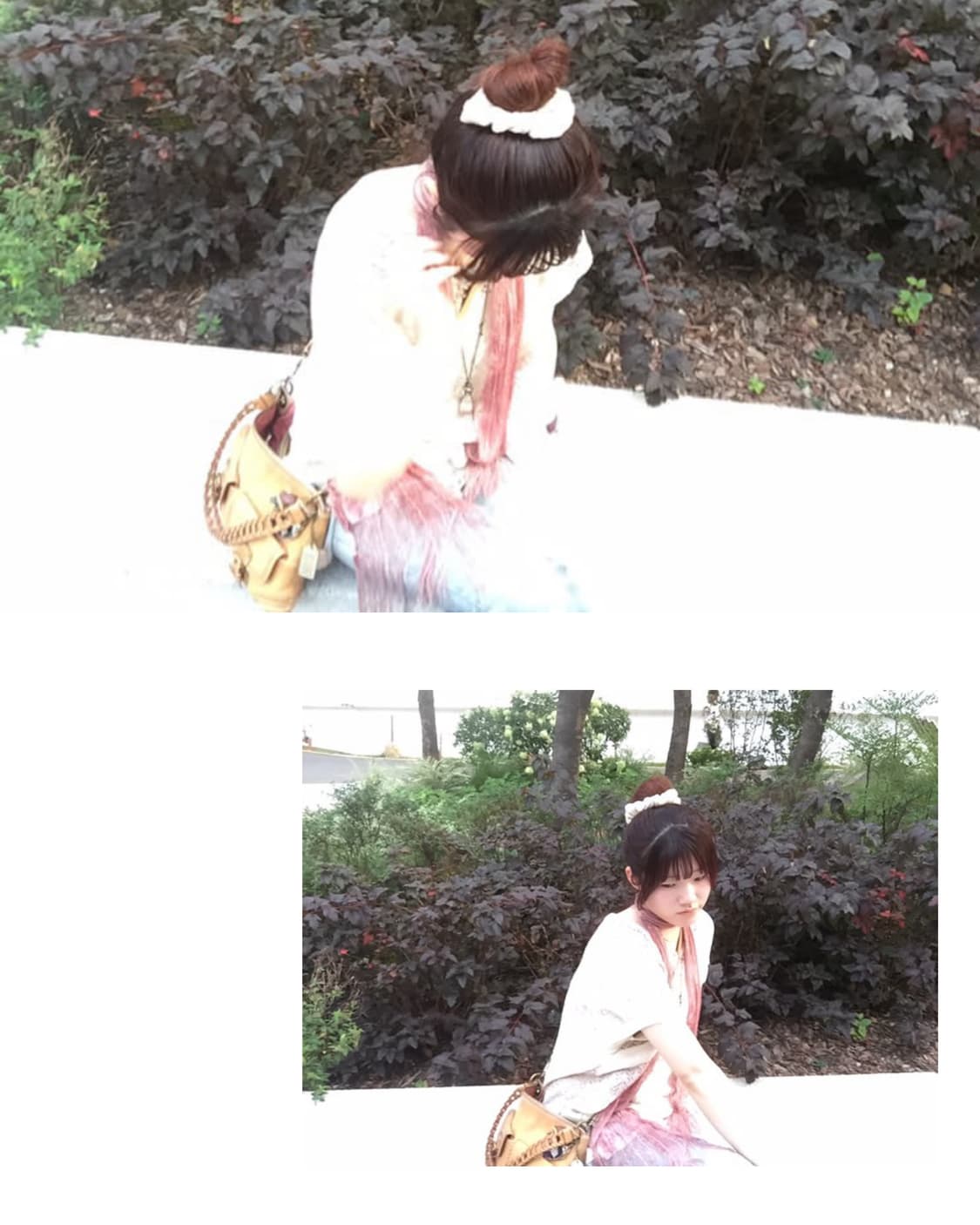 다크핑크 글리터 스카프 상품이미지4