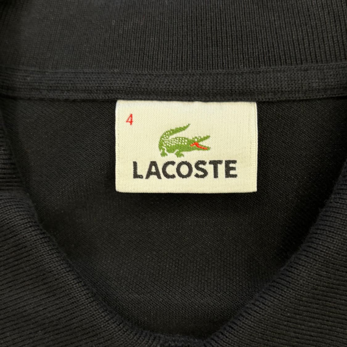 4 라코스테 블랙 카라 반팔티 상품이미지4