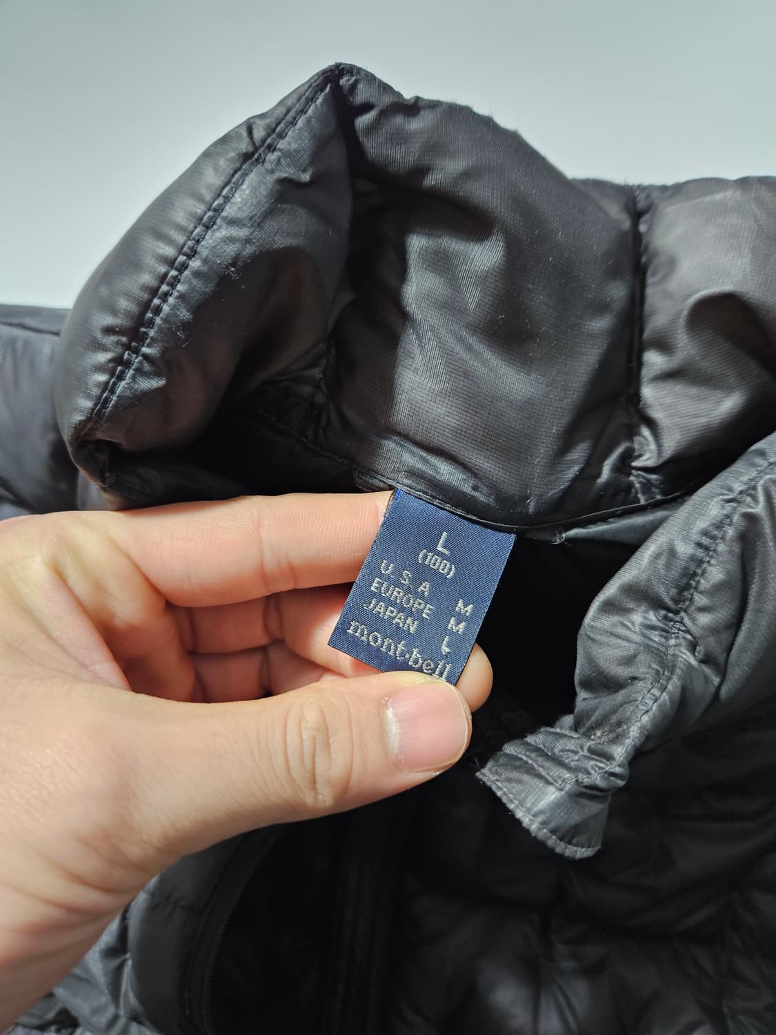 몽벨 Montbell 1000 다운 패딩 L 상품이미지7