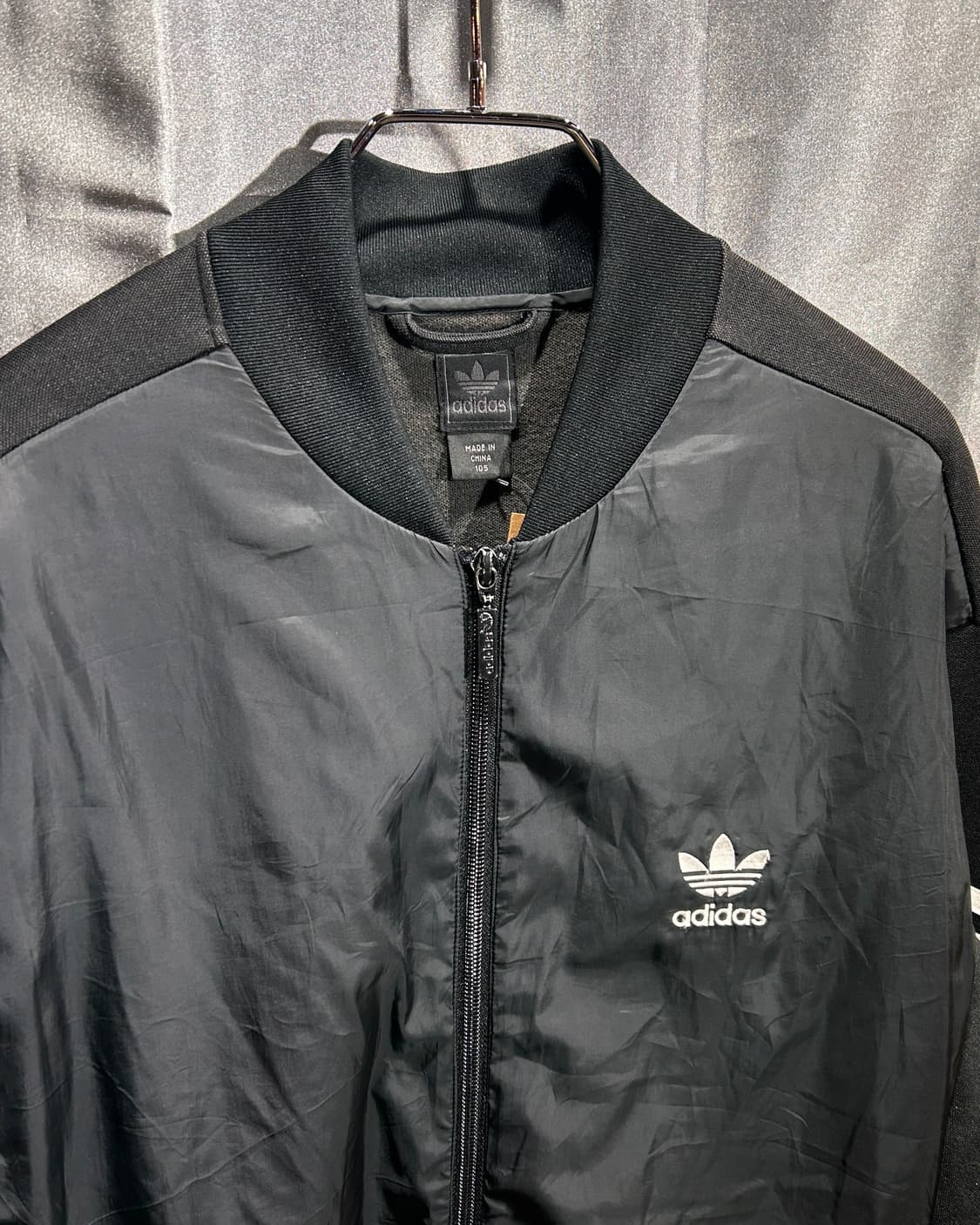 L 아디다스 오리지널스 삼선 봄버 나일론 믹스 자켓  상품이미지4