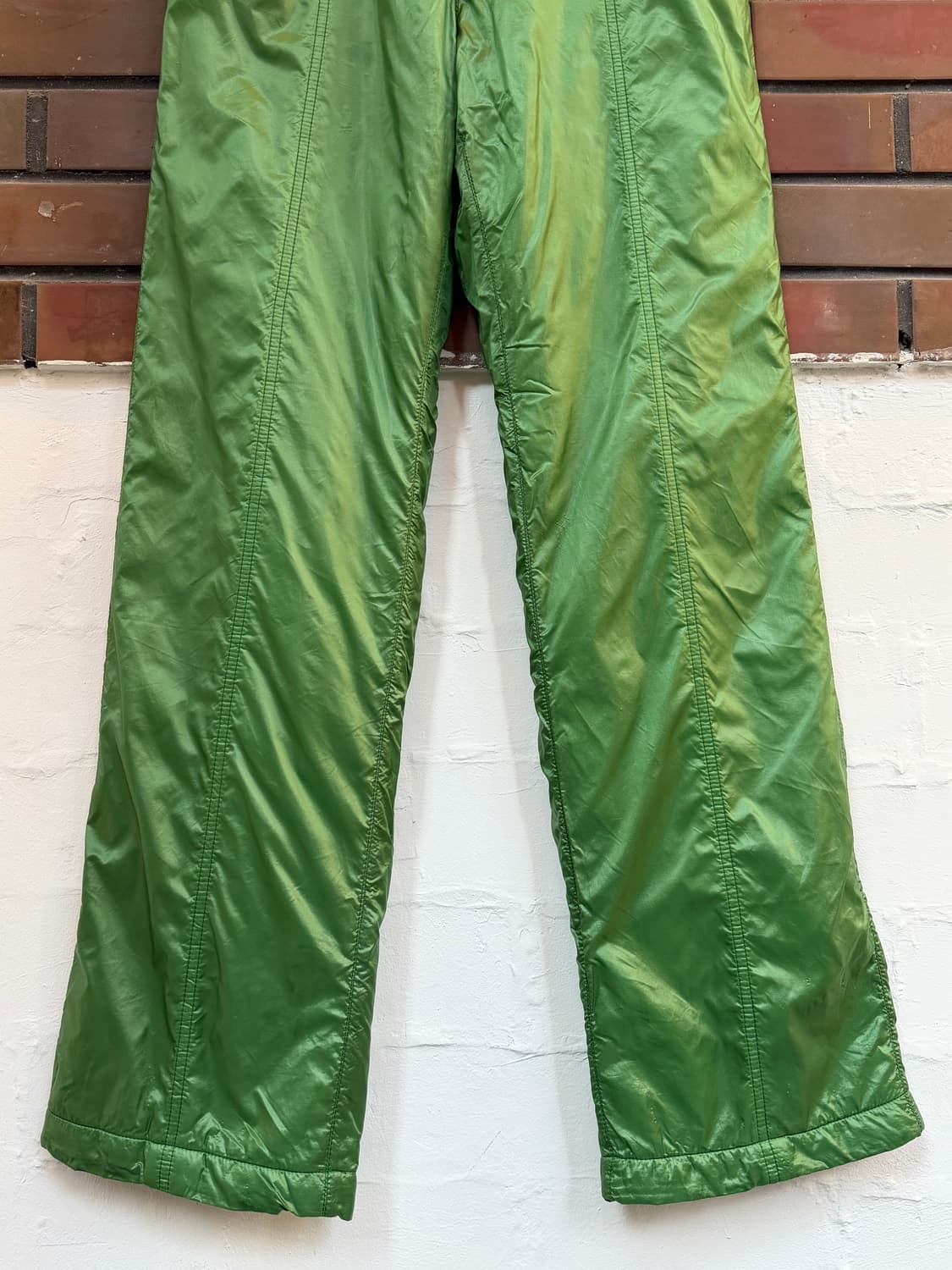 Chervo 쉐르보 나일론 패딩 팬츠 그린 IT44 상품이미지4