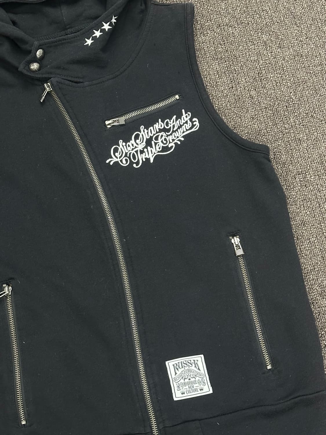 L)Russ.k 빈티지 여성 나시 후드집업 상품이미지4