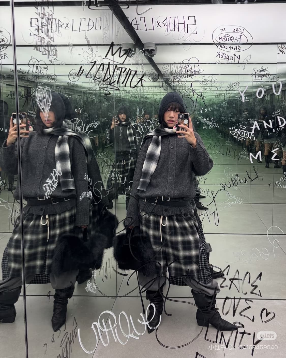 LCDC 진증용 CHECK CUFF 스카프 상품이미지5