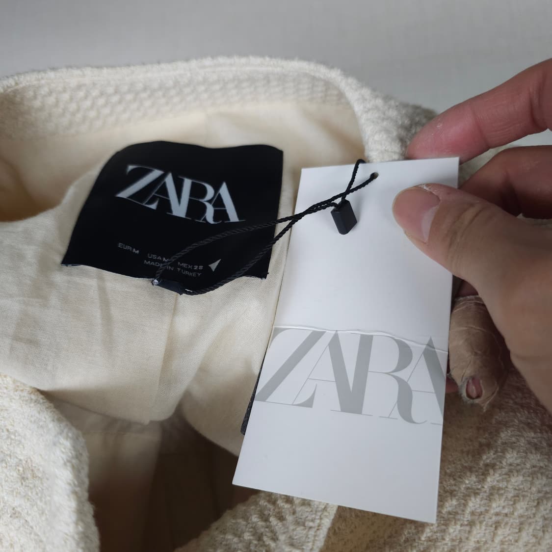 (새상품)자라 트위터 크롭 자켓 여성66사이즈  상품이미지3