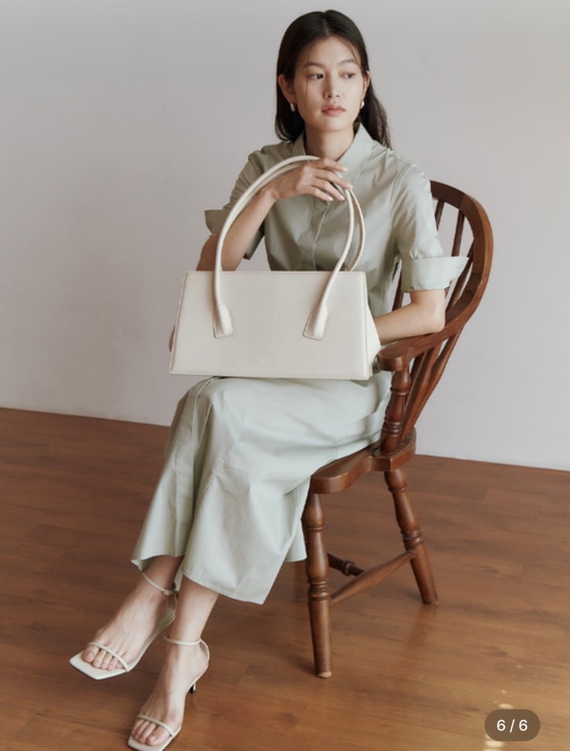 폴뉴아 보스턴백 크림플레인 상품이미지6