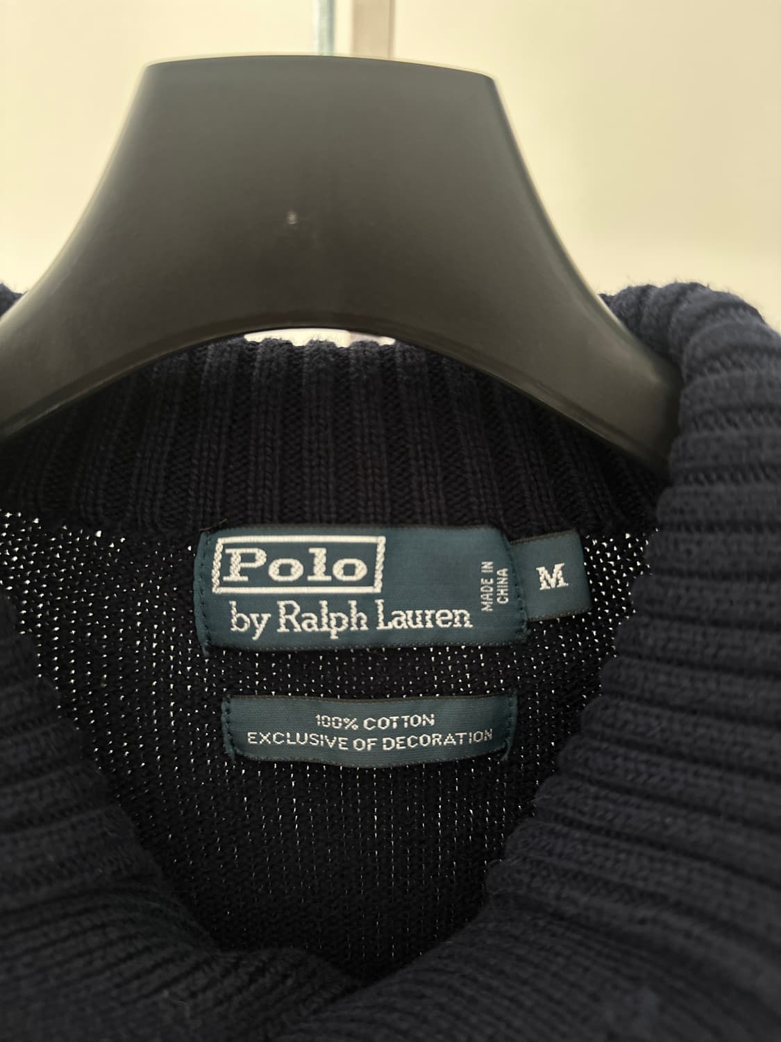 폴로 랄프로렌 네이비 버튼 카라 니트 상품이미지6
