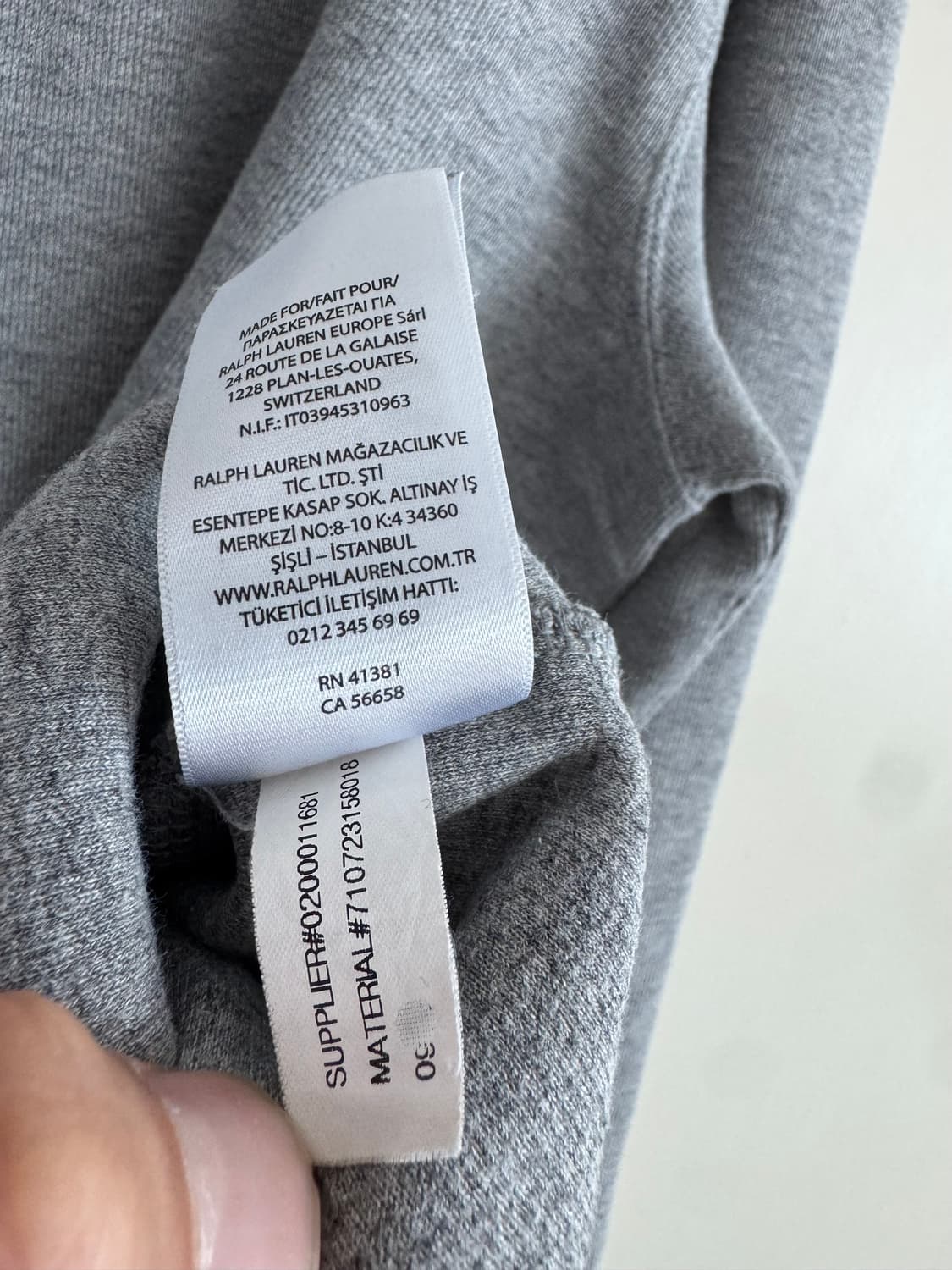 폴로 랄프로렌 하프집업 그레이 니트 M 상품이미지5