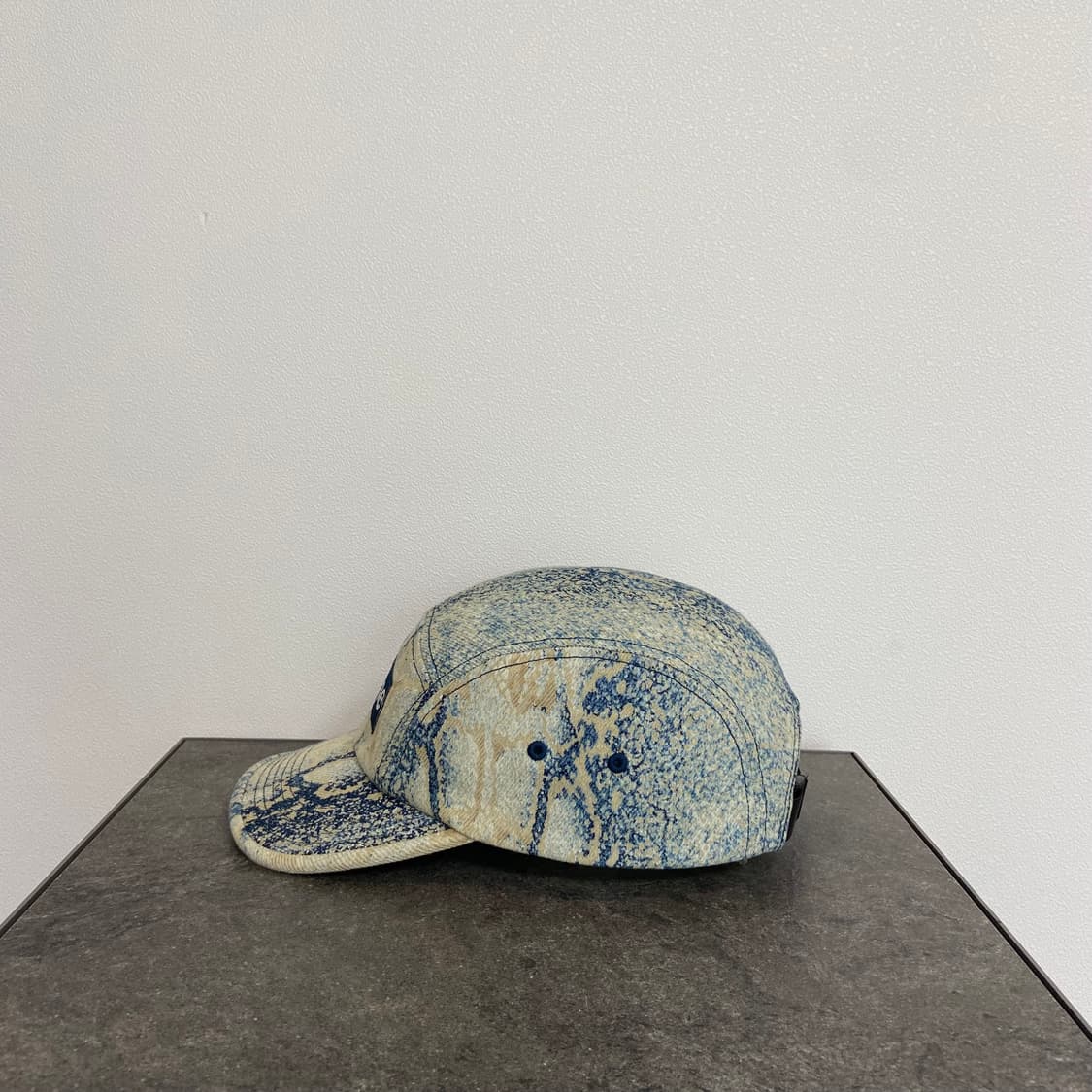 슈프림 워시드 스네이크 데님 박스로고 캠프캡 모자 상품이미지2