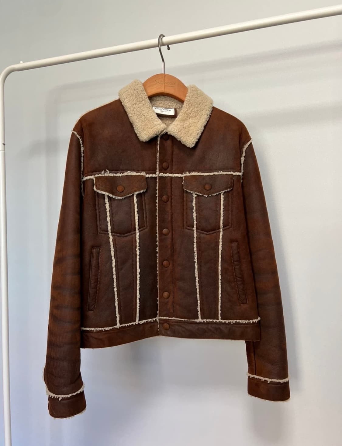 생 로랑 스웨이드 트러커 50 사이즈 상품이미지4