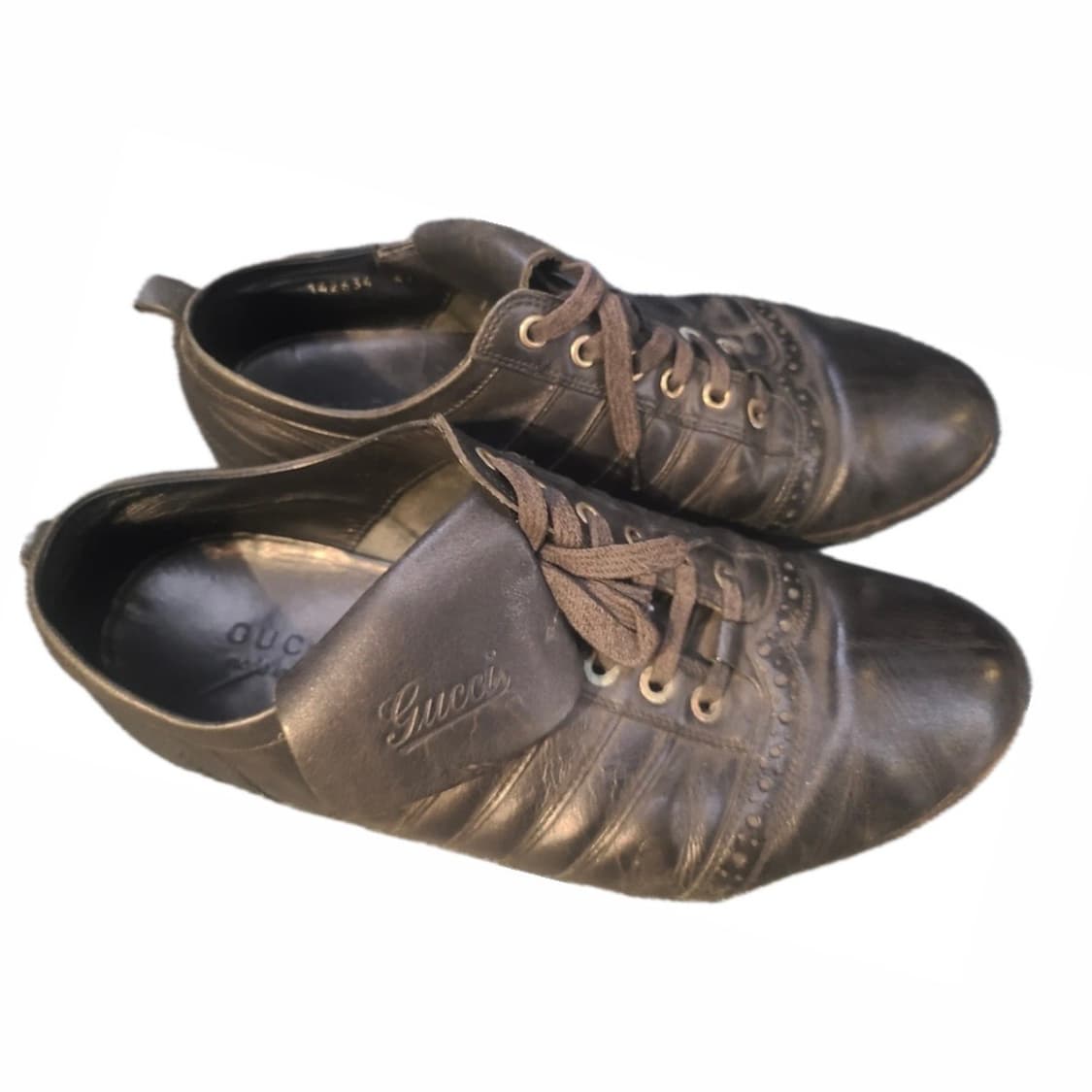 Gucci vtg flat leather shoes 상품이미지2