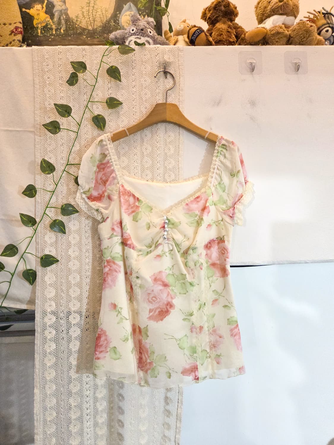 플라워 쉬폰 블라우스 상품이미지1