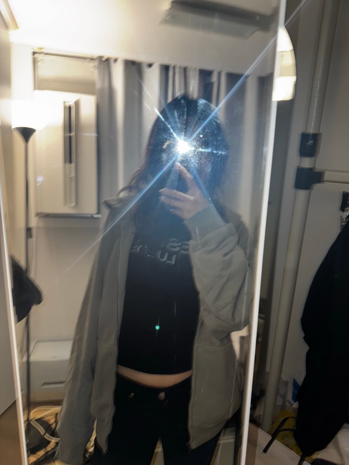이지 갭 후드집업 그레이 L 새상품 상품이미지3