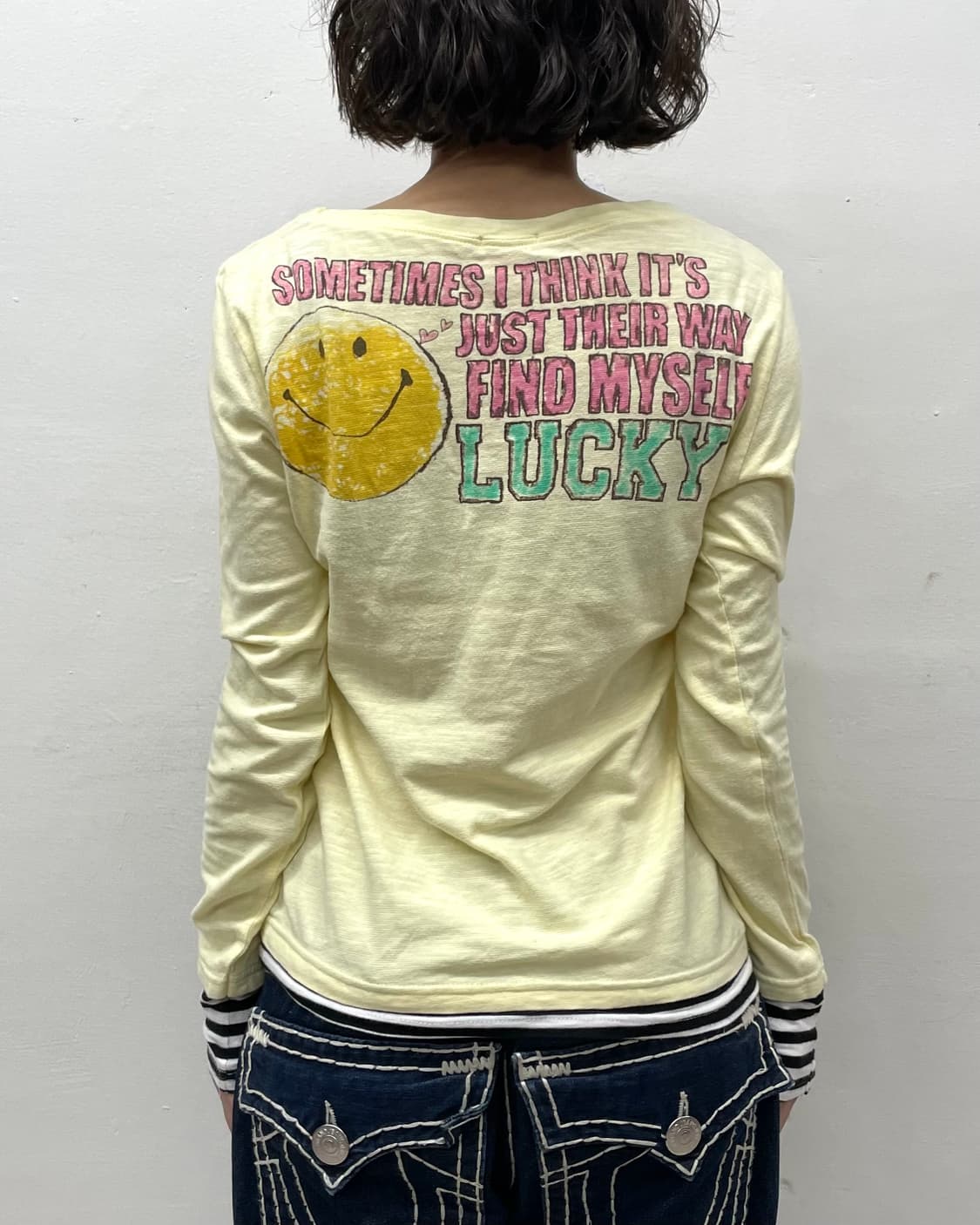 Smile Stripe Yellow Long Sleeve  상품이미지3