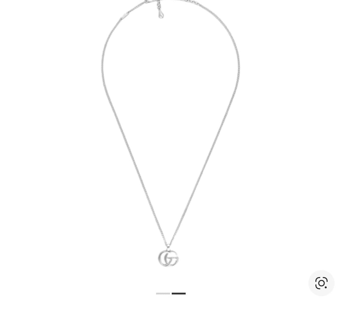 구찌 GG 마몽 펜던트 네클리스 925 스털링 실버 목걸이 판매합니다 상품이미지1