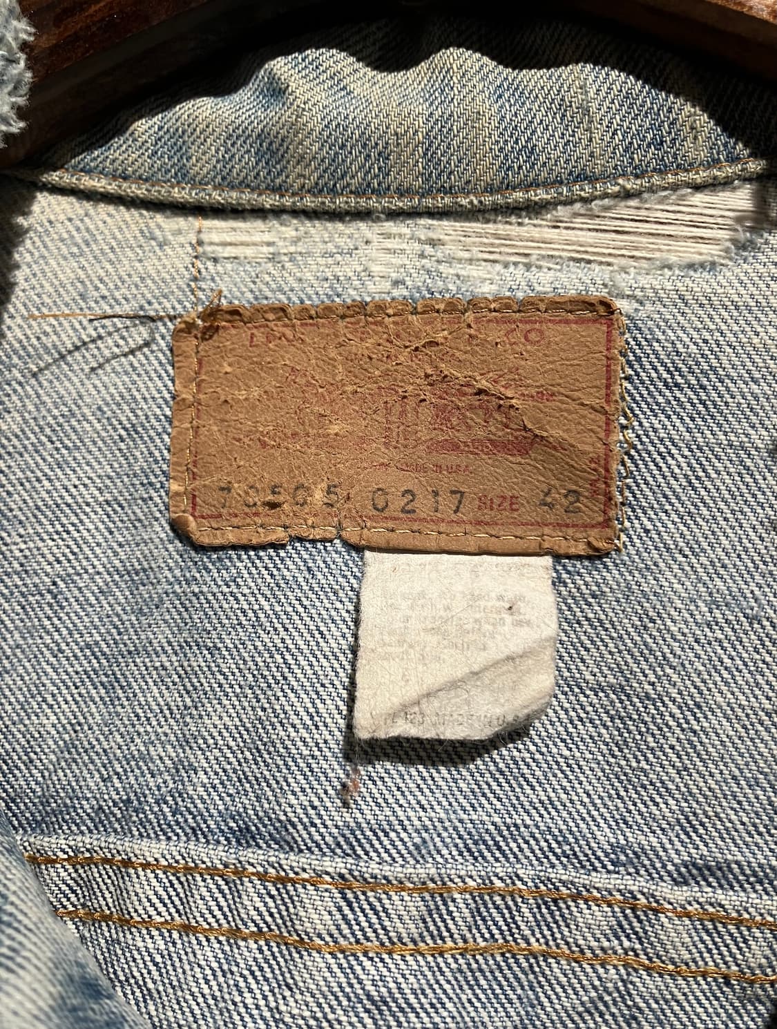 80s USA 빈티지 리바이스 70505 3세대 데님 자켓 상품이미지9