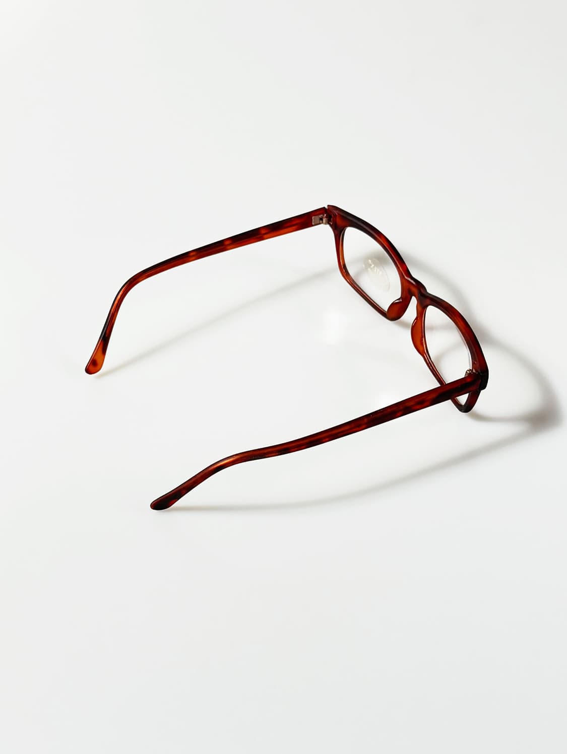VORTEX 맷 토터스쉘 스퀘어 뿔테 프레임 빈티지 안경 상품이미지4