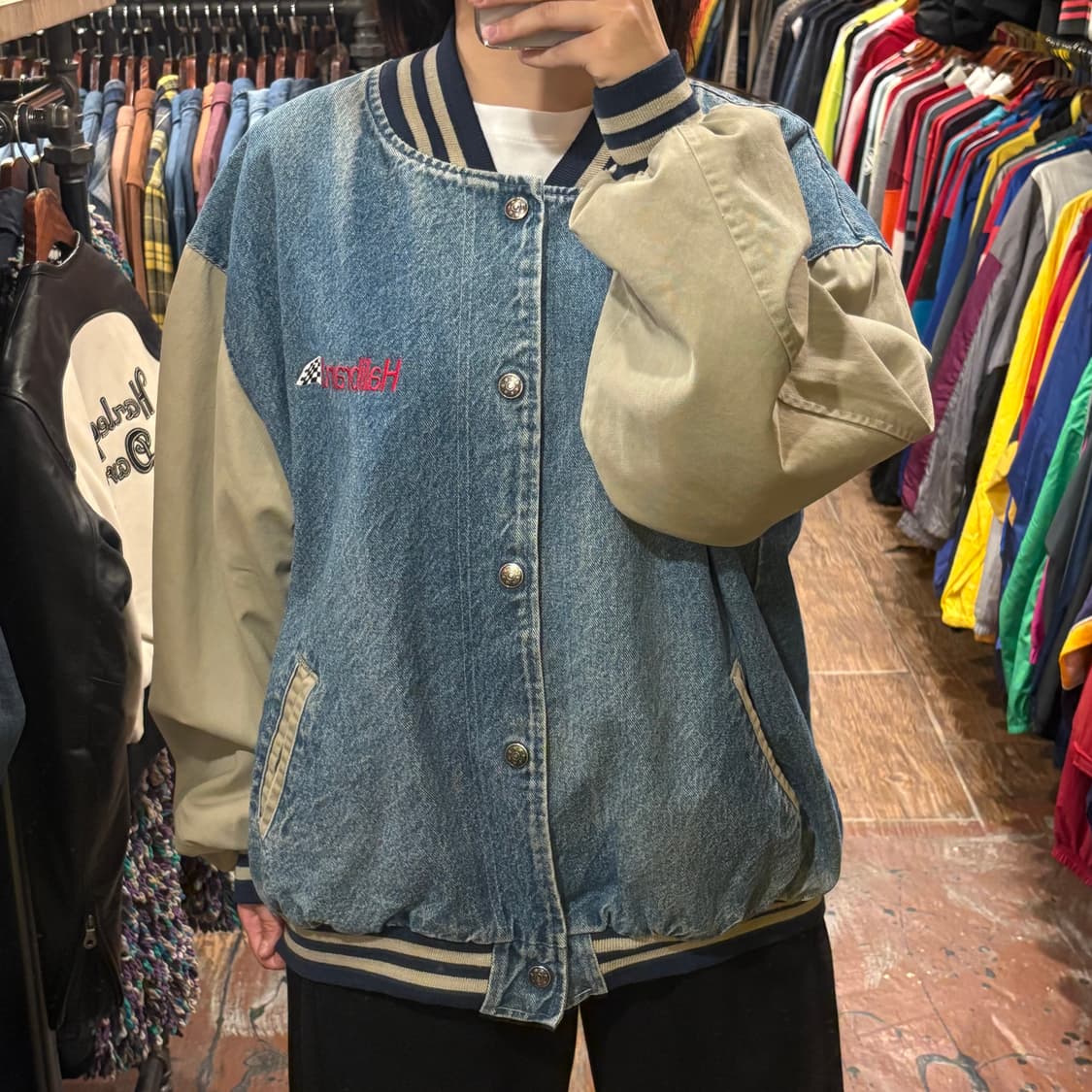 [HI] VTG 베이스볼 데님 자켓 상품이미지2