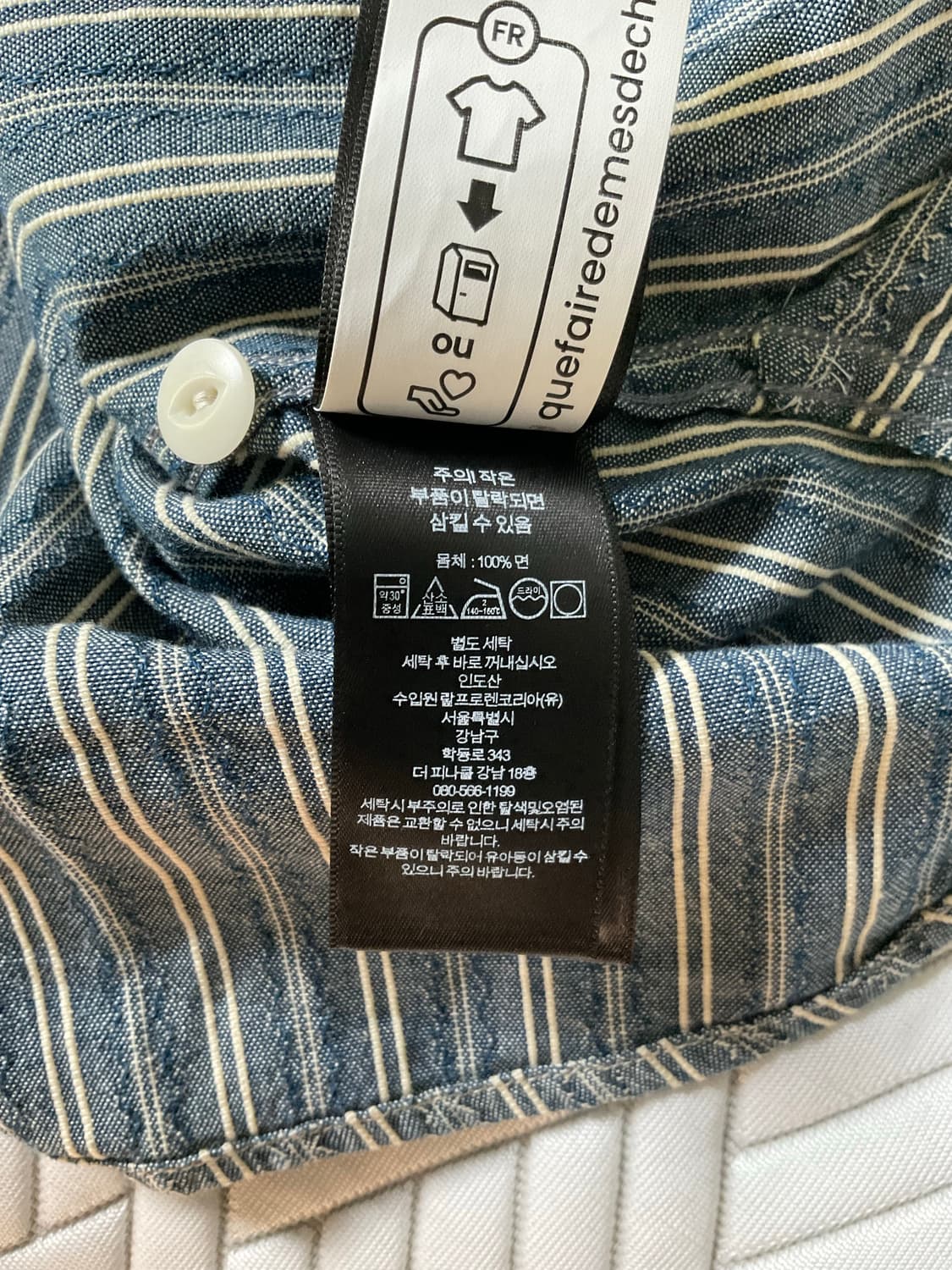 RRL 더블알엘 스트라이프 도비 샴브레이 워크셔츠 M 상품이미지4