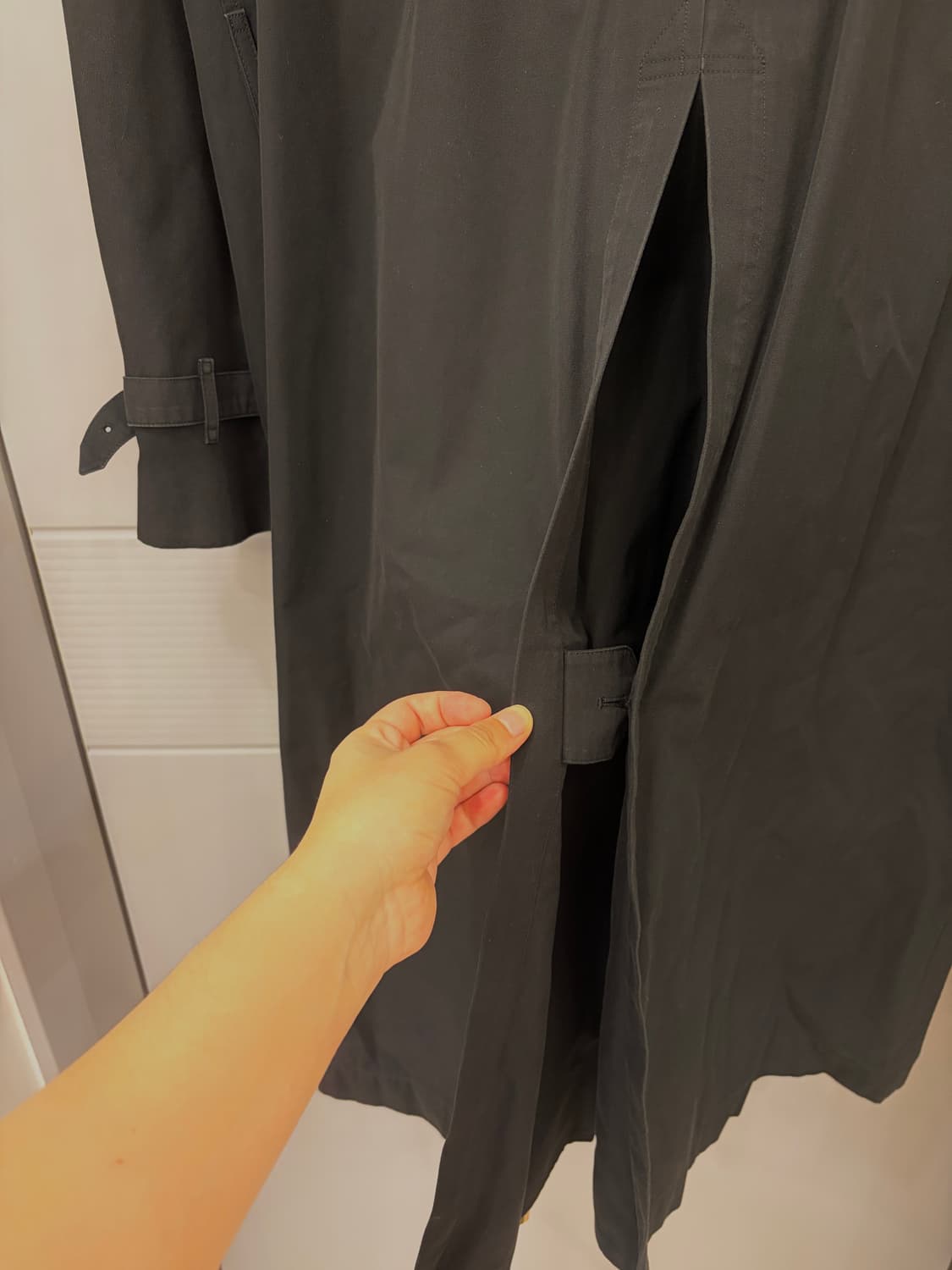 버버리 블랙 트렌치 코트 56size 상품이미지6