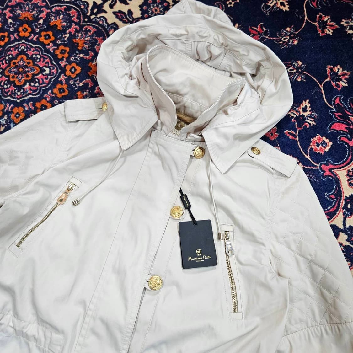 (새상품)마시모두띠 카라넥 후드 바람막이 사파리자켓 상품이미지1