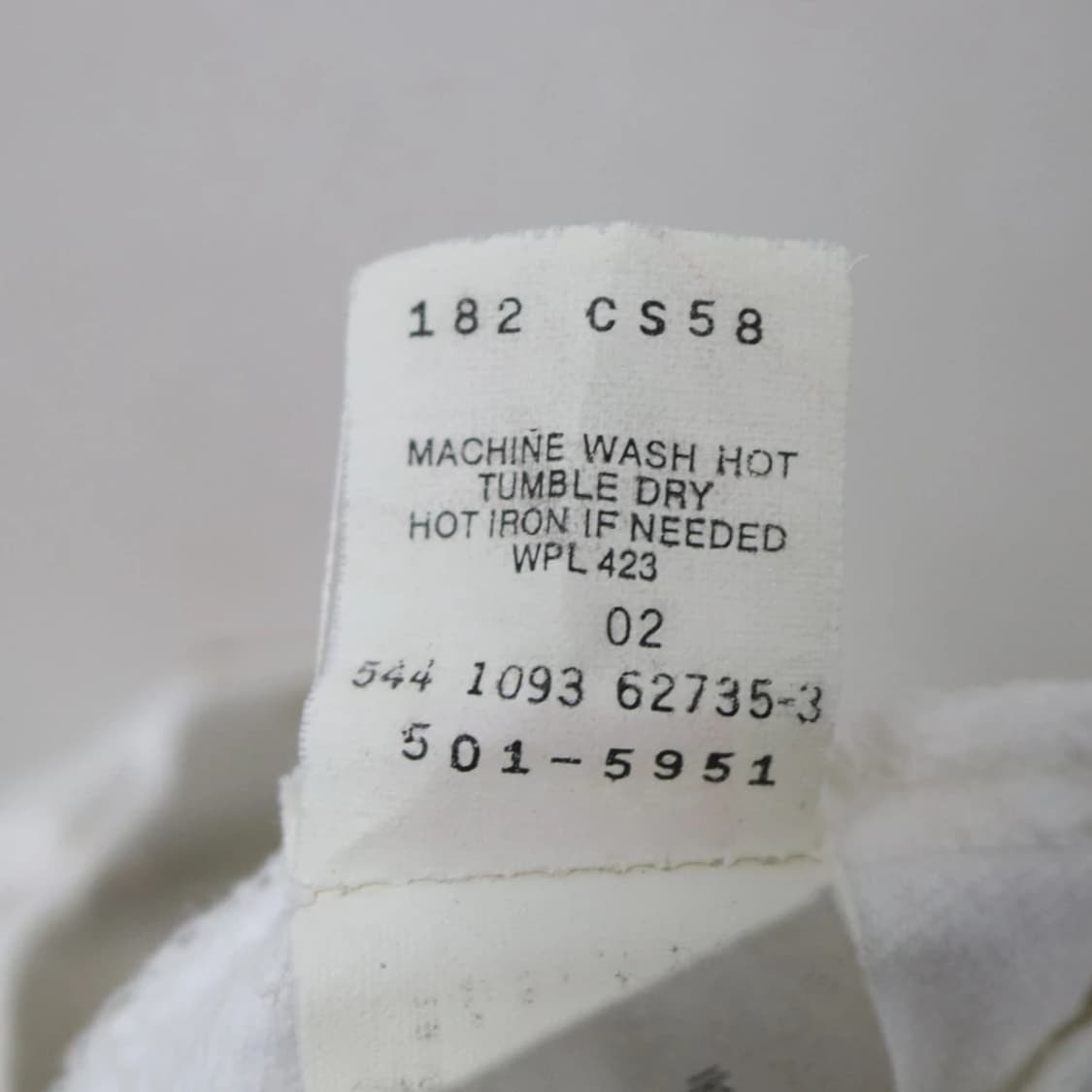 90'S 리바이스 501 화이트 코튼 팬츠 66101 상품이미지9