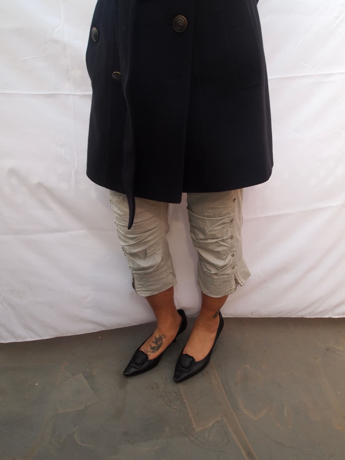 빈티지 스타 카프리 팬츠 상품이미지4