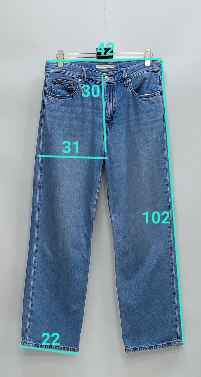 LEVI'S 20FW 프리미엄 루즈 스트레이트핏 청바지 / 여 28 중청 상품이미지10