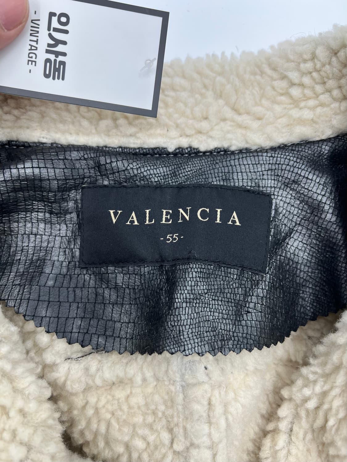 빈티지 페이크 레더 무스탕 상품이미지3